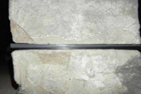 Obere Keillage kraftschlüssig eingeschlagen